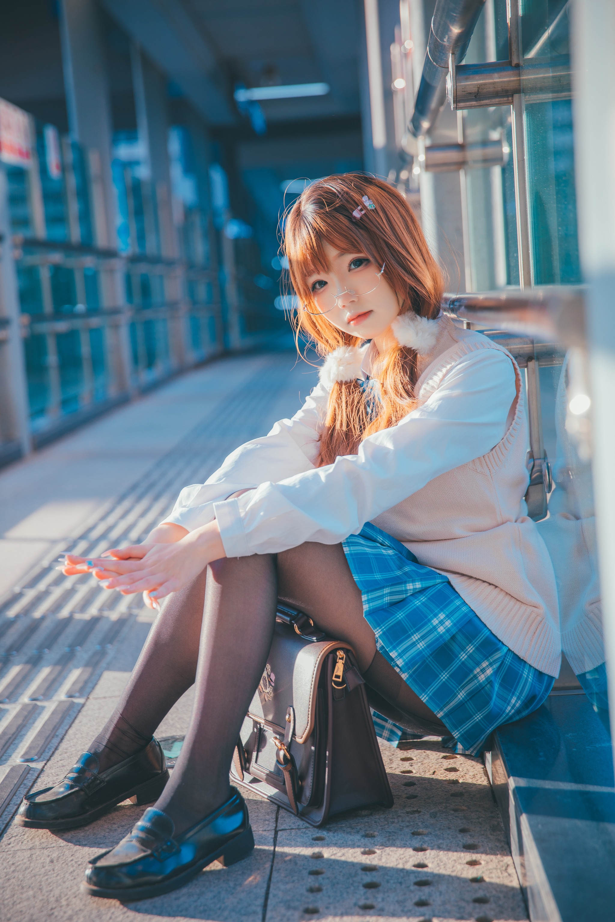 雪晴Astra - NO.037 雪晴Astar 夕阳JK[25P]-XikXak